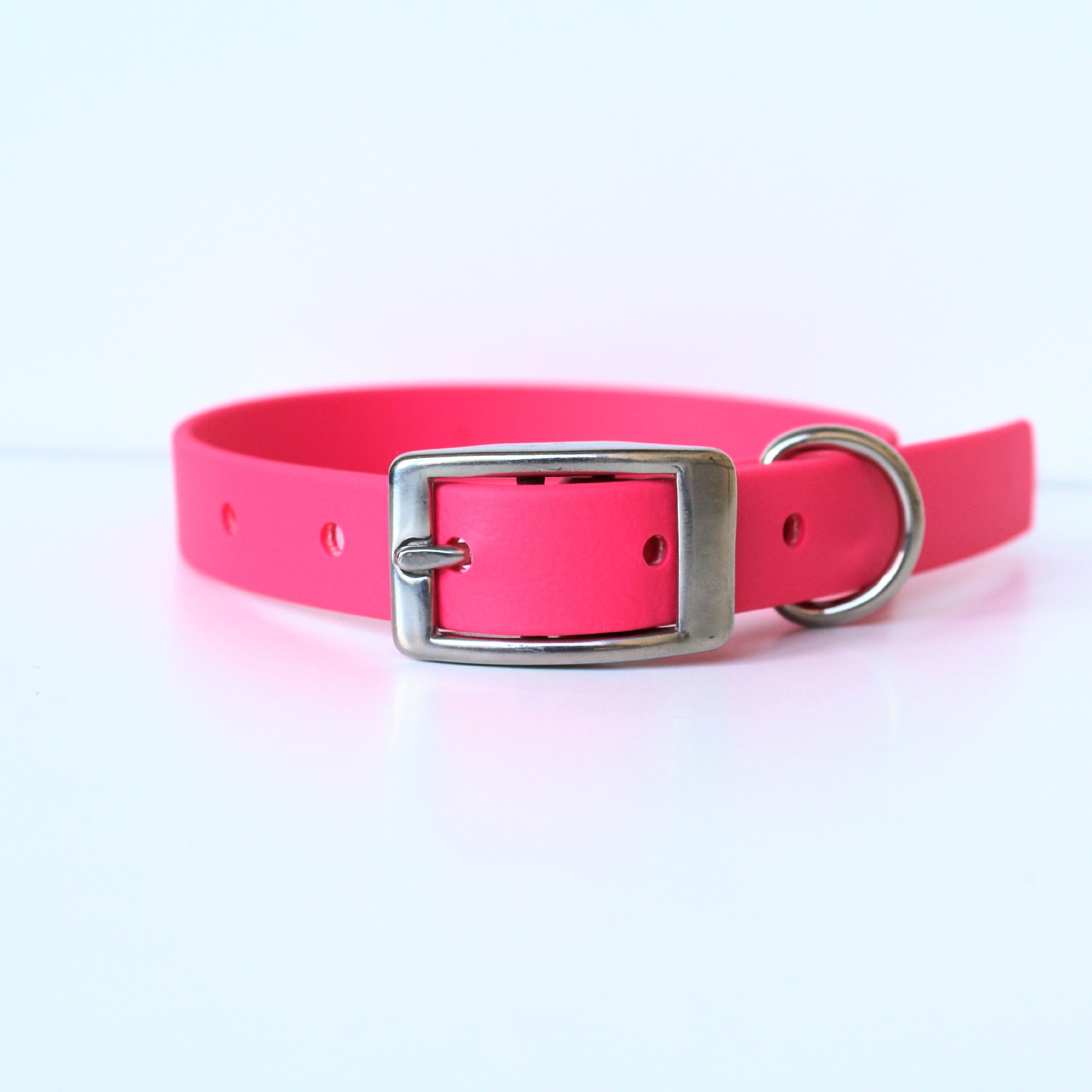 vodootporna ogrlica za pse 16 mm - neon pink @luidopetgear