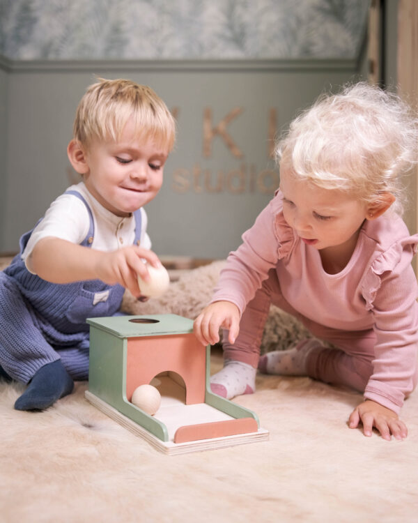 Montessori drvena kutija s kuglom