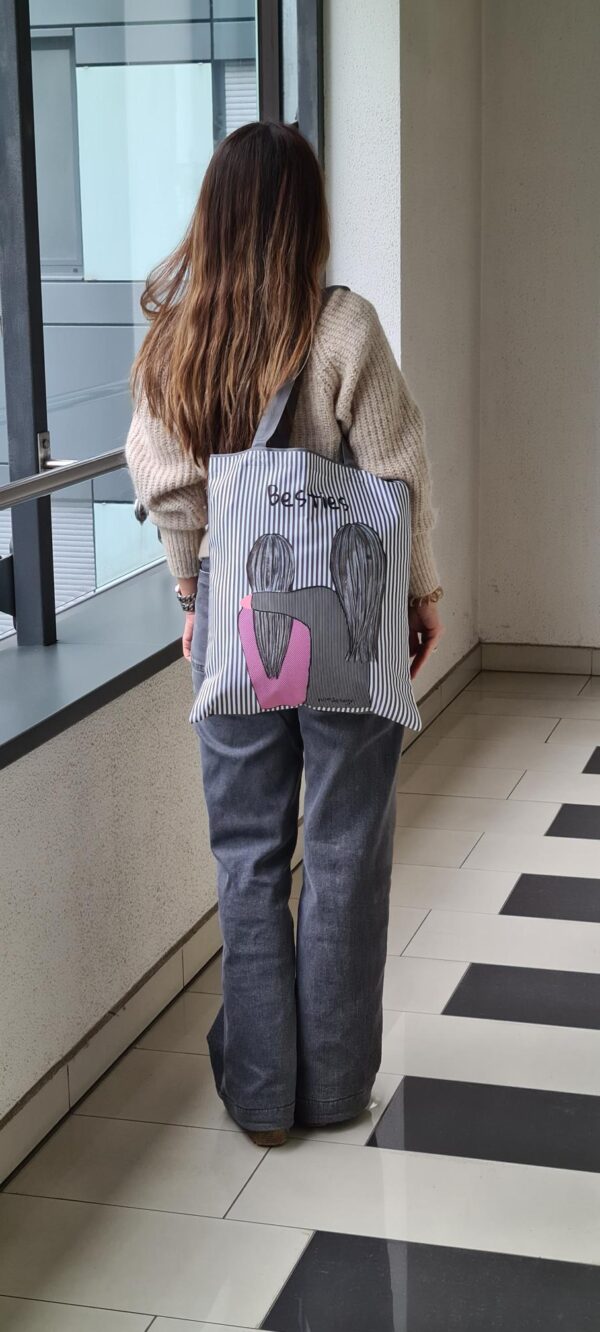 Platnena tote torba - Besties 1