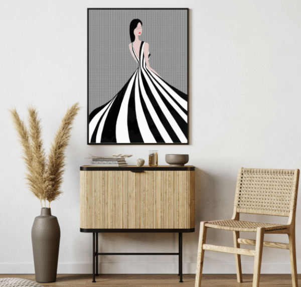 Elegantna modna ilustracija - poster za zid