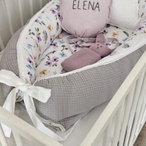 Gnijezdo za bebe "Ljubičasto Cvijeće"