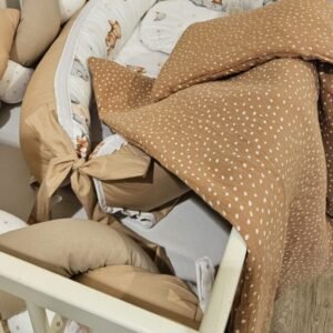 Gnijezdo za bebe "Bež - Medvjedići"