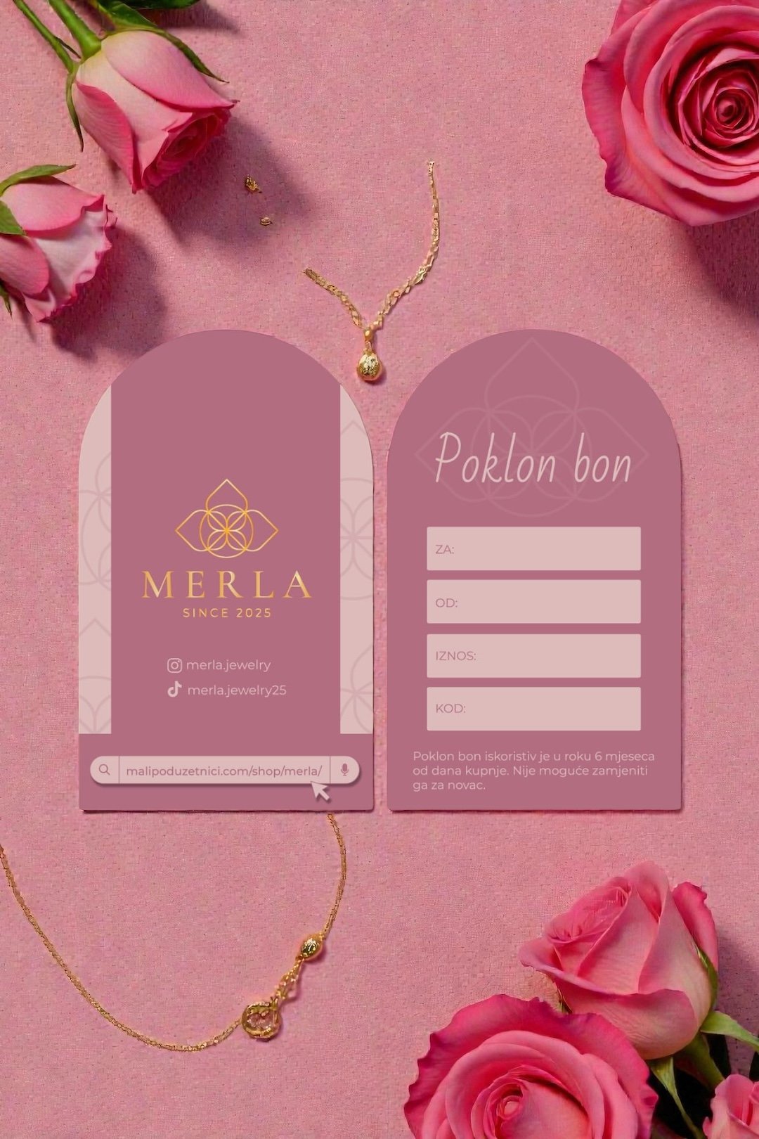 Poklon bon za ručno rađene narukvice Merla - Slika 2
