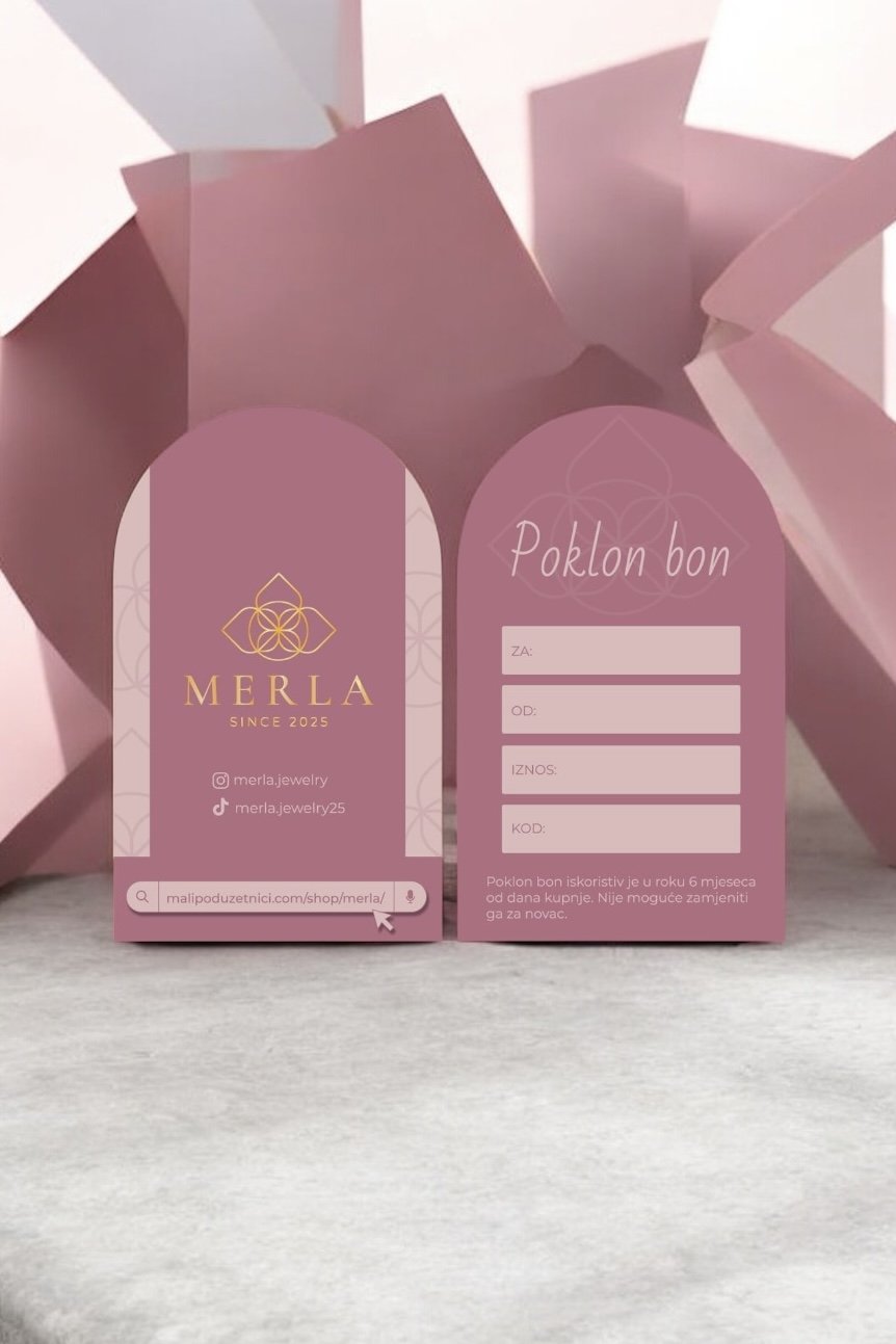 Poklon bon za ručno rađene narukvice Merla